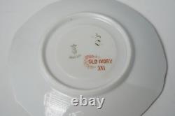 Antique Hermann Ohme Clairon Old Ivory XVI 16 Demitasse Cups & Saucers Set of 5
