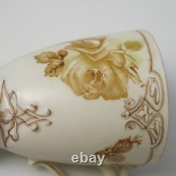 Antique Hermann Ohme Clairon Old Ivory XVI 16 Demitasse Cups & Saucers Set of 5