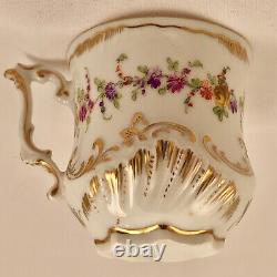 Antique Hirsch Dresden Tea Cup & Saucer