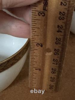 Antique Hohenberg 1814-1914 Bavaria 5! Cups & Saucers 22K Gold