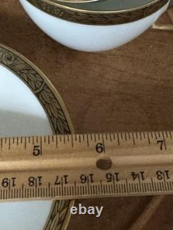 Antique Hohenberg 1814-1914 Bavaria 5! Cups & Saucers 22K Gold