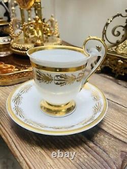 Antique KPM Berlin Cup And Saucer Circa 1850, Dein Gluck Mein Wunsch