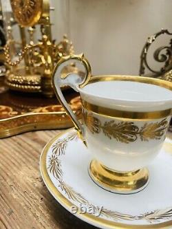 Antique KPM Berlin Cup And Saucer Circa 1850, Dein Gluck Mein Wunsch