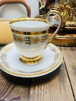 Antique KPM Berlin Cup And Saucer Circa 1850, Dein Gluck Mein Wunsch
