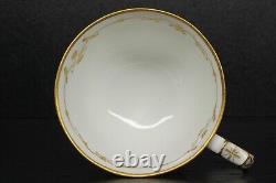 Antique KPM Berlin Cup Saucer & Plate With'Weichmalerei' Flowers Rocaille Style