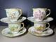Antique K St T Silesia Bailey Banks Biddle Teacup Saucer Set 19thc 8 Piece