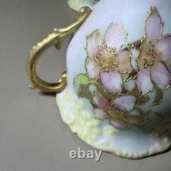 Antique K St T Silesia Bailey Banks Biddle Teacup Saucer Set 19thC 8 Piece