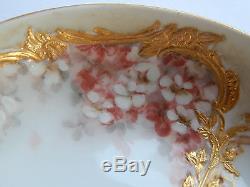 Antique Kpm Old Berlin Porcelain Cup & Saucer Flowers & Gilding