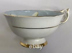 Antique Light Blue Paragon Tea Cup Saucer EASTER LILY Gold Trim EXCELLENT