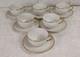 Antique Limoges France Gold Rim Cups & Saucers Set Of 6/8 Dulin & Martin