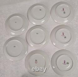 Antique Limoges France Gold Rim Cups & Saucers Set of 6/8 Dulin & Martin