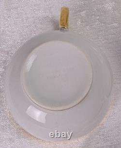 Antique Limoges France Gold Rim Cups & Saucers Set of 6/8 Dulin & Martin