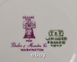 Antique Limoges France Gold Rim Cups & Saucers Set of 6/8 Dulin & Martin