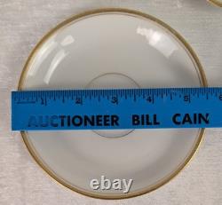 Antique Limoges France Gold Rim Cups & Saucers Set of 6/8 Dulin & Martin