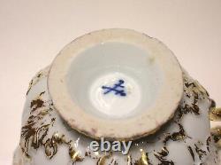 Antique Meissen Gilded Cup & Saucer With Floral Decorations Best Offer- 2 Of 2