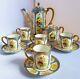 Antique Noritake H/ Painted Gold Moriage Vintage Tea / Coffee Set Cups & Saucers