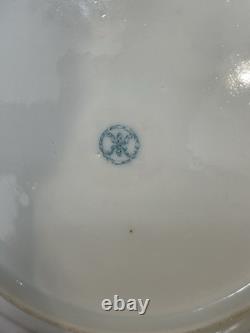 Antique Noritake Trio Tea Cup Saucer Plate Hand Painted Floral Gold Gilt