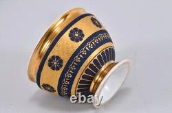 Antique Old Paris Porcelain Empire France Gilt Gold Cup and Saucer