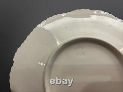 Antique Pink Worcester Flight Barr & Barr Gadrooned Tea Coffee Cup & Saucer Trio