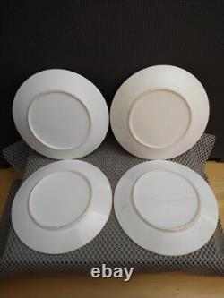 Antique Porcelain Gold Rim Floral 2 Tea Cups 3 Saucers 4 Plates