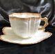 Antique Pre Shelley Wileman White Gold Shell Cup & Saucer 1890's Rd 150035