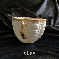 Antique Pre SHELLEY WILEMAN White Gold Shell Cup & Saucer 1890's Rd 150035