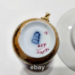 Antique ROYAL VIENNA Ancient Greek Allegoric COBALT &GOLD Demitasse CUP & SAUCER