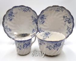 Antique Redfern & Drakeford Bone China Tea Set for 12, 1870-1895