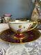 Antique Richard Wehsner Dresden Tea Cup & Saucer Raised Gold Hp Cherub