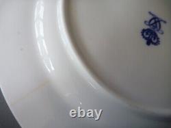 Antique Royal Crown Derby Blue Peacock Tea Set 22pc Cup Saucer Cake Side Plate