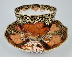 Antique Royal Crown Derby Cup & Saucer Breakfast Size