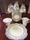 Antique Royal Stafford Bone China 21pc Tea Set Gold/gilt 6 Cups, Saucers & Plates