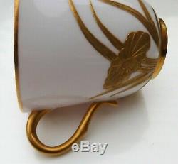 Antique Royal Worcester Japanese Aesthetic Gilt / Gilded Cup & Saucer 1878 (1)