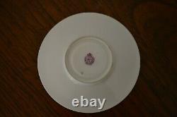 Antique Royal Worcester Porcelain Cup Saucer Set Gilt Bone China