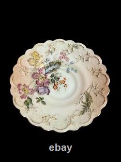 Antique Royal Worcester Tea Cup & Saucer, 1893