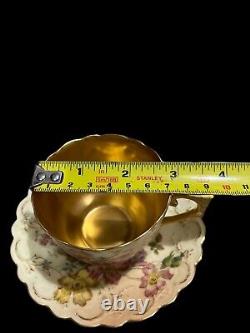 Antique Royal Worcester Tea Cup & Saucer, 1893