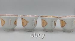 Antique Set Vieux Paris Old Paris Hand Painted Floral Gilt Gold Cup & Saucer Set