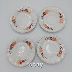 Antique Set Vieux Paris Old Paris Hand Painted Floral Gilt Gold Cup & Saucer Set