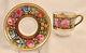 Antique Spode Copelands Demitasse Cup & Saucer, Made For Tiffany, Hand Painted