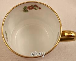 Antique Spode Copelands Demitasse Cup & Saucer, Made for Tiffany, Hand Painted