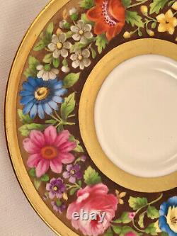 Antique Spode Copelands Demitasse Cup & Saucer, Made for Tiffany, Hand Painted