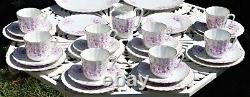 Antique Tea set JZ & CO JACOB ZEIDLER GERMANY 29 pieces cups saucers plates jug