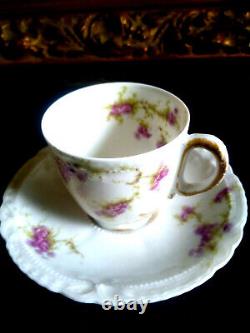 Antique Theodore Haviland Limoges France Tea Cup Saucer