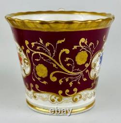 Antique True Trio Chamberlain Worcester Gold Gilt c1840Lge Teacup cup & Saucer