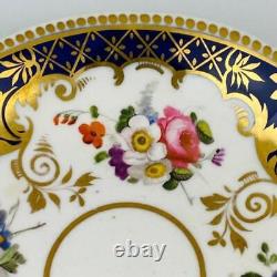 Antique True Trio John Ridgway c1830Cofeee & Tea cup & Saucer Gold Gilt#2/21