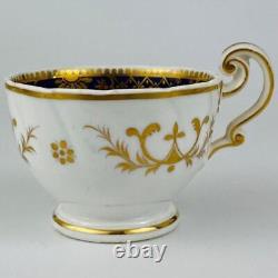 Antique True Trio John Ridgway c1830Cofeee & Tea cup & Saucer Gold Gilt#2/21
