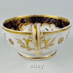 Antique True Trio John Ridgway c1830Cofeee & Tea cup & Saucer Gold Gilt#2/21