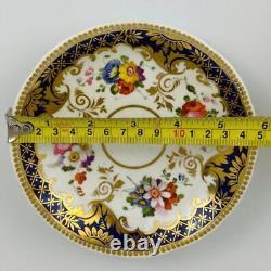 Antique True Trio John Ridgway c1830Cofeee & Tea cup & Saucer Gold Gilt#2/21
