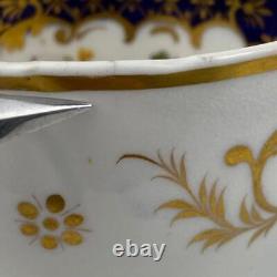 Antique True Trio John Ridgway c1830Cofeee & Tea cup & Saucer Gold Gilt#2/21