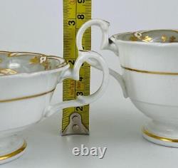 Antique True Trio John Ridgway c1830Tea Cup Coffee & SaucerGold Gilt#2/5518